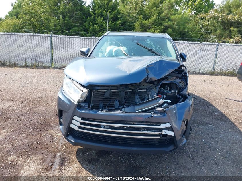 2019 Toyota Highlander Xle VIN: 5TDJZRFHXKS945761 Lot: 39844647
