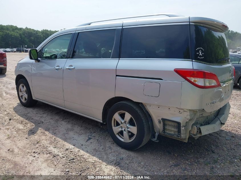 2017 Nissan Quest Sv VIN: JN8AE2KP4H9169008 Lot: 39844662