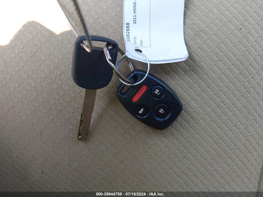 2011 Honda Accord 2.4 Ex VIN: 1HGCP2F70BA009742 Lot: 39844759