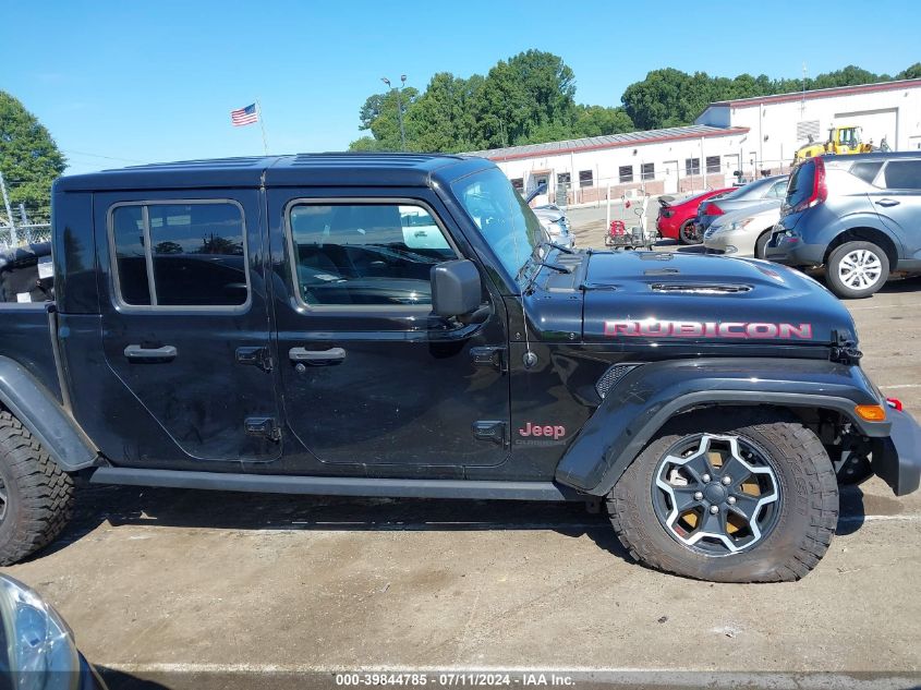 2022 Jeep Gladiator Rubicon 4X4 VIN: 1C6JJTBG2NL154350 Lot: 39844785