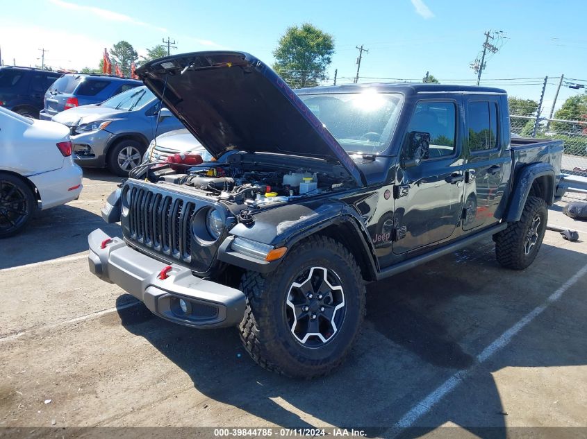 2022 Jeep Gladiator Rubicon 4X4 VIN: 1C6JJTBG2NL154350 Lot: 39844785