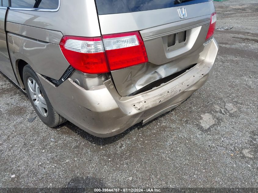 2005 Honda Odyssey Ex-L VIN: 5FNRL38665B406477 Lot: 39844787