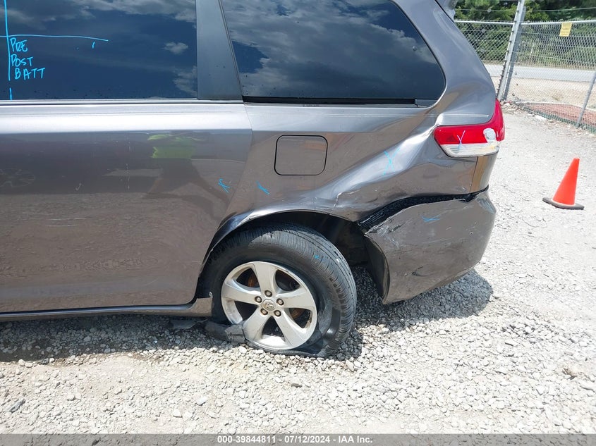 2012 Toyota Sienna Le V6 8 Passenger VIN: 5TDKK3DC7CS266030 Lot: 39844811