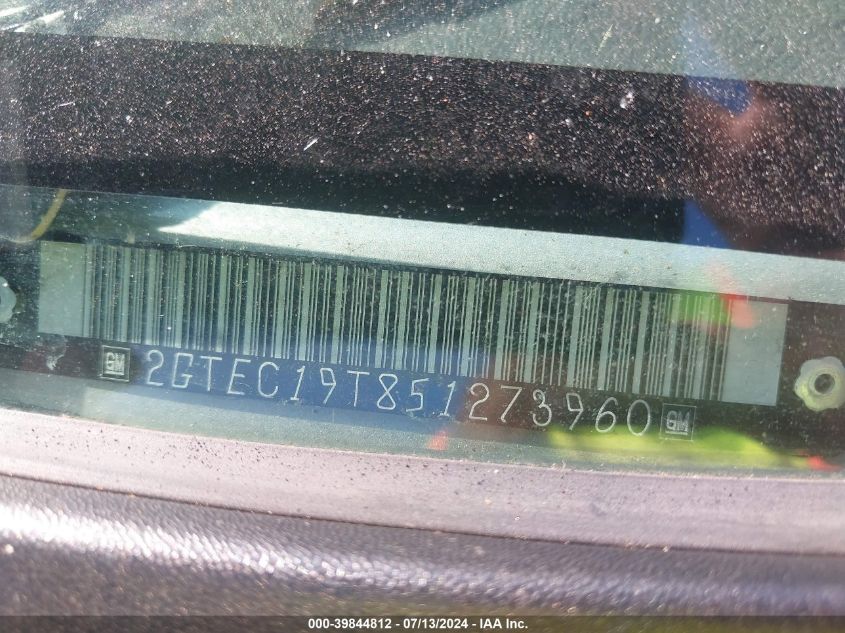 2005 GMC New Sierra C1500 VIN: 2GTEC19T851273960 Lot: 39844812