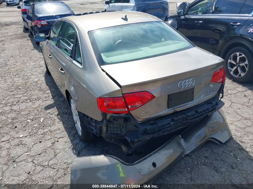 2011 Audi A4 2.0T Premium VIN: WAUFFAFL7BN014027 Lot: 39844847