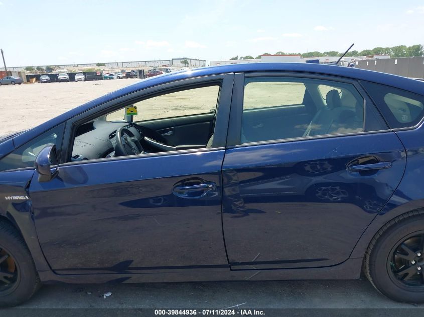 2015 Toyota Prius Three VIN: JTDKN3DU9F0479603 Lot: 39844936