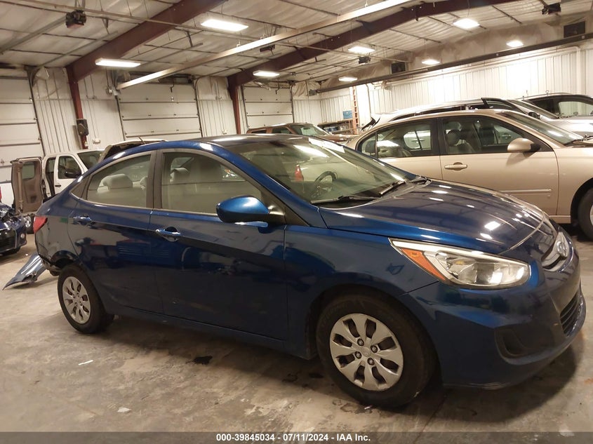 2017 Hyundai Accent Se VIN: KMHCT4AE3HU186431 Lot: 39845034