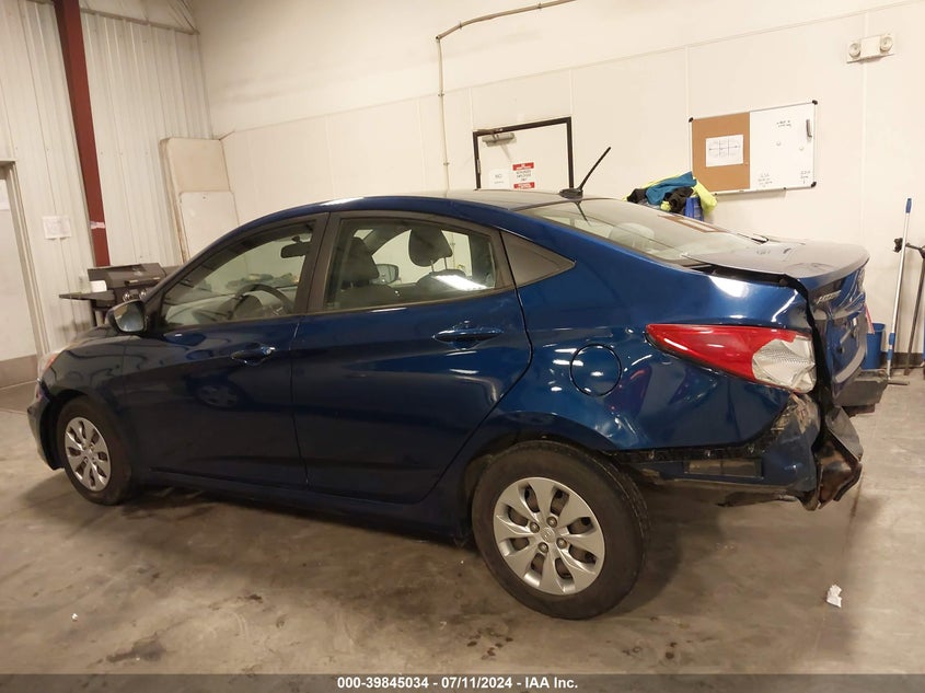 2017 Hyundai Accent Se VIN: KMHCT4AE3HU186431 Lot: 39845034