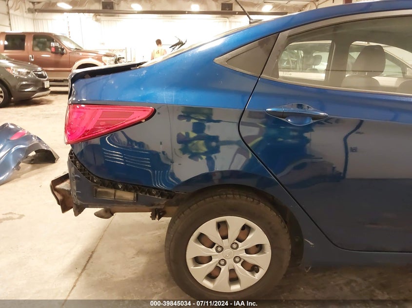 2017 Hyundai Accent Se VIN: KMHCT4AE3HU186431 Lot: 39845034