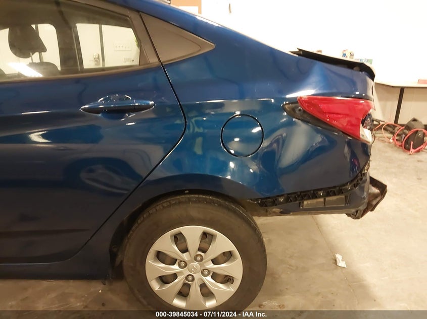 2017 Hyundai Accent Se VIN: KMHCT4AE3HU186431 Lot: 39845034