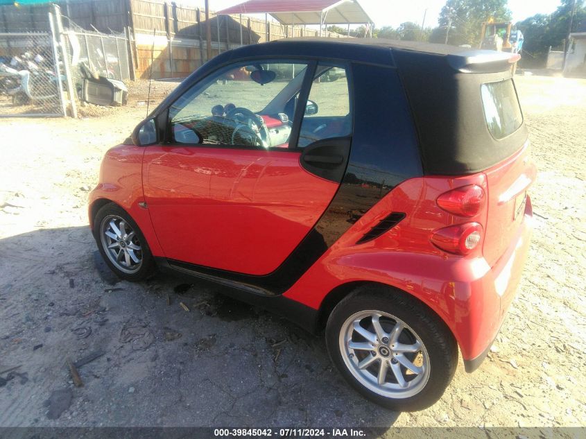 2009 Smart Fortwo Brabus/Passion VIN: WMEEK31X89K272635 Lot: 39845042