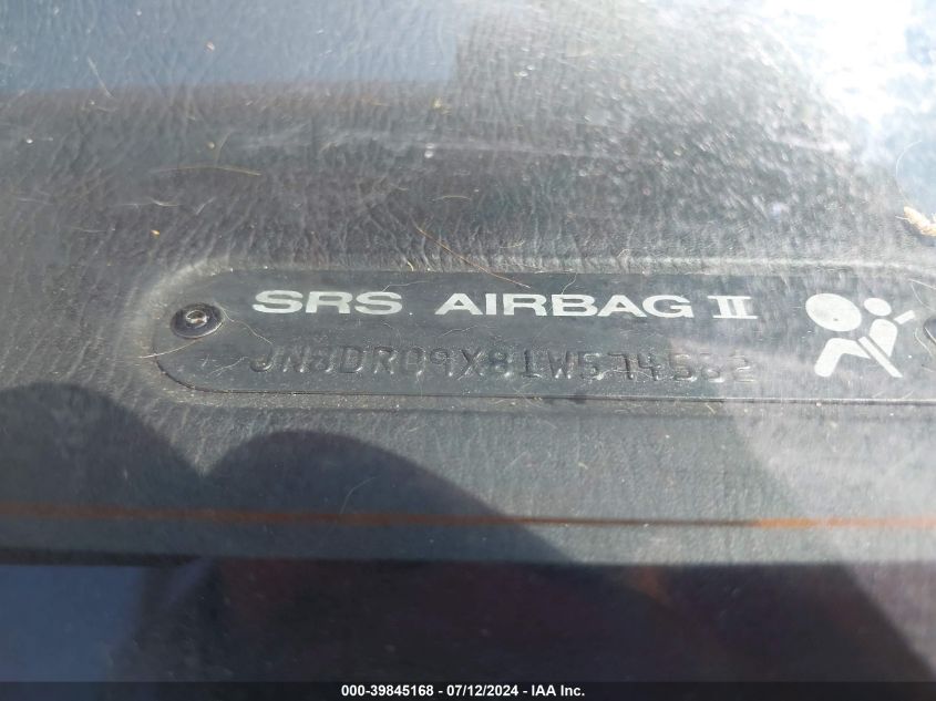 2001 Nissan Pathfinder Se VIN: JN8DR09X81W574582 Lot: 39845168