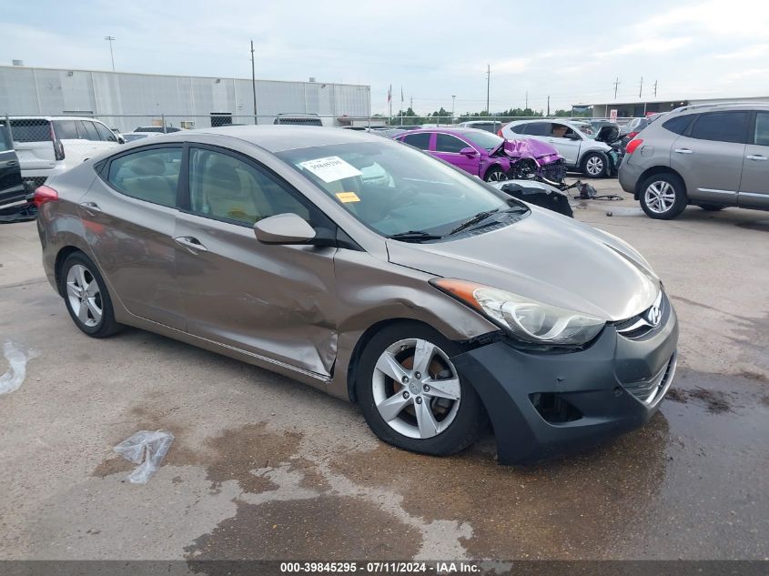 2013 Hyundai Elantra Gls VIN: 5NPDH4AEXDH331219 Lot: 39845295