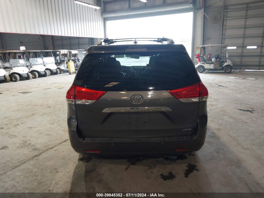 2013 Toyota Sienna Limited V6 7 Passenger VIN: 5TDYK3DCXDS366683 Lot: 39845352