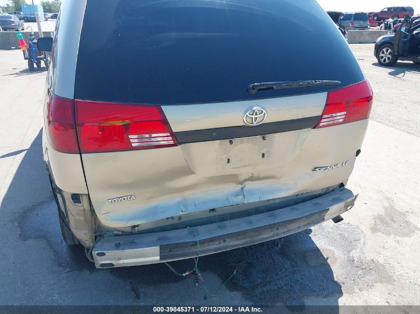 2005 Toyota Sienna Le VIN: 5TDZA23C25S318406 Lot: 39845371