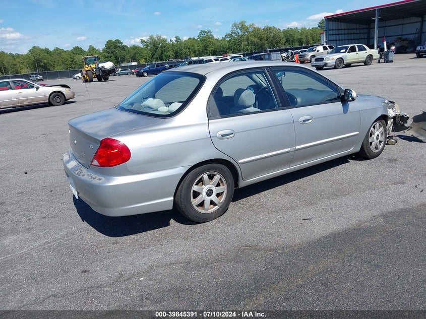 2003 Kia Spectra Ls VIN: KNAFB121935300124 Lot: 39845391