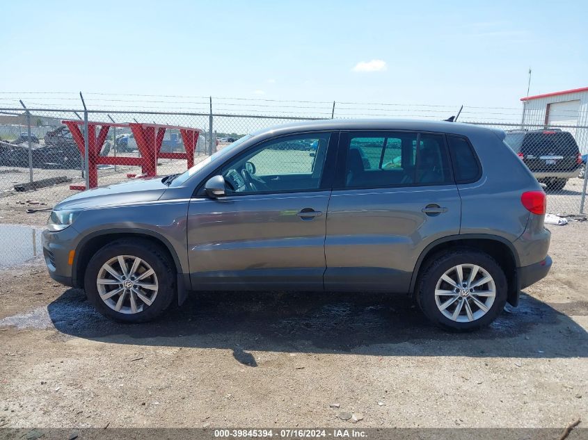 2014 Volkswagen Tiguan Se VIN: WVGBV3AX2EW625202 Lot: 39845394