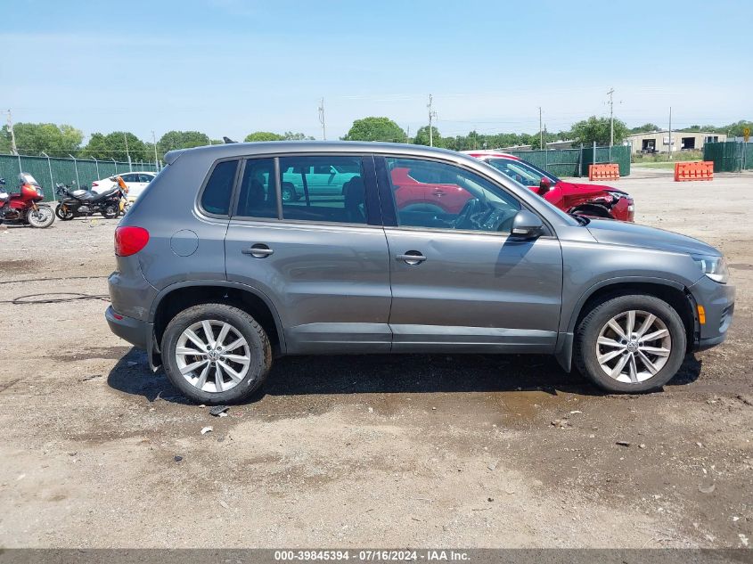 2014 Volkswagen Tiguan Se VIN: WVGBV3AX2EW625202 Lot: 39845394