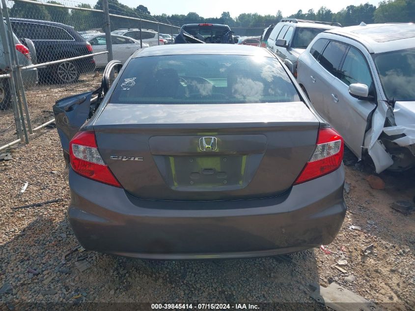 2012 Honda Civic Lx VIN: 19XFB2F51CE329756 Lot: 39845414