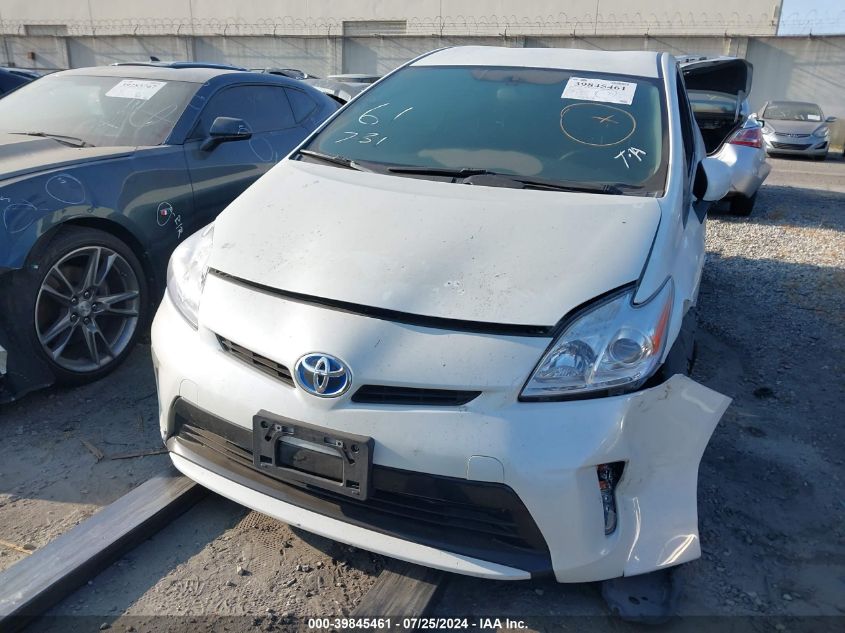 2015 Toyota Prius Two VIN: JTDKN3DU4F0476253 Lot: 39845461