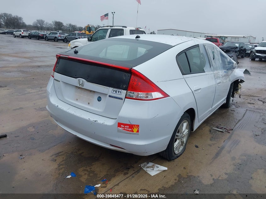 Vin: jhmze2h70as008951, lot: 40332246, honda insight ex 20104
