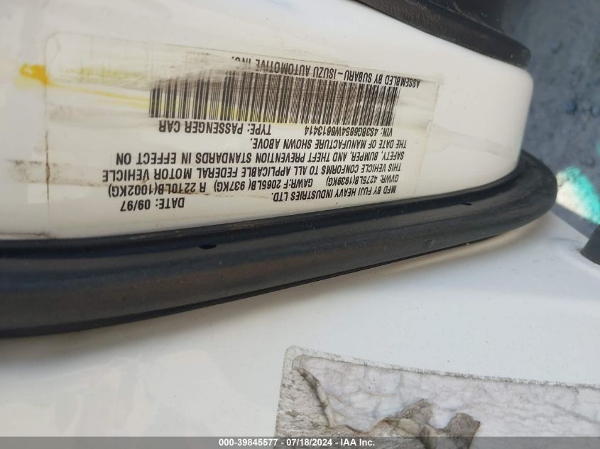 1998 Subaru Legacy Outback/Outback Limited/Outback Sport VIN: 4S3BG6854W6613414 Lot: 39845577