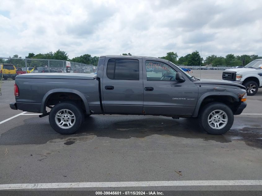 2002 Dodge Dakota Sport VIN: 1B7HG38N72S617029 Lot: 39845601