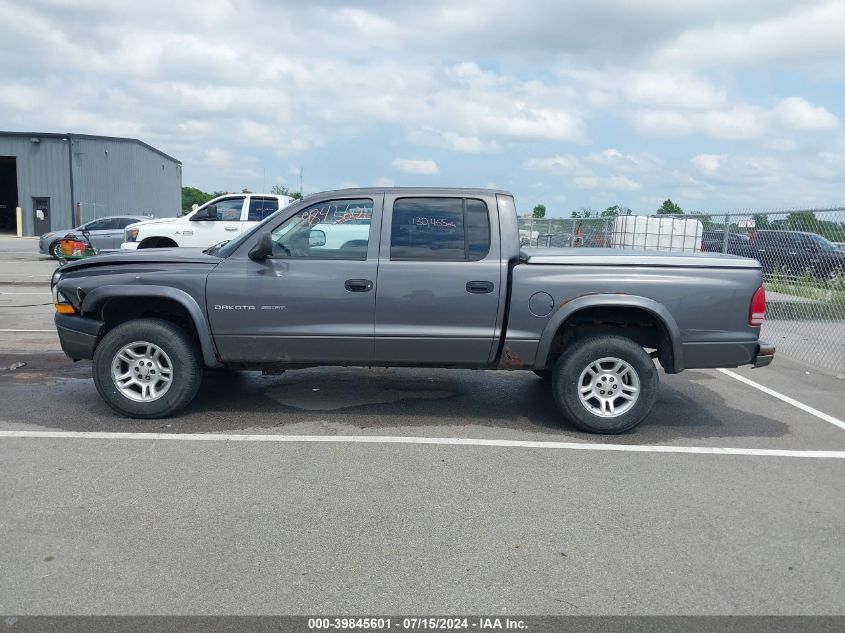 2002 Dodge Dakota Sport VIN: 1B7HG38N72S617029 Lot: 39845601