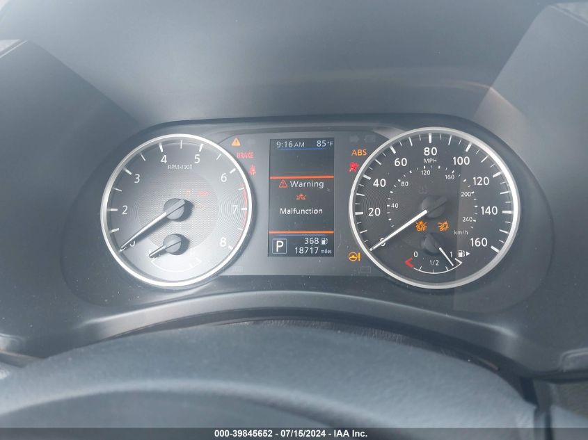 2022 Nissan Sentra S Xtronic Cvt VIN: 3N1AB8BV8NY304103 Lot: 39845652