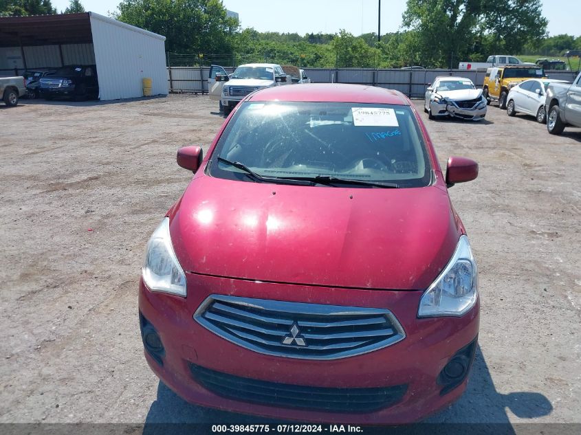 2019 Mitsubishi Mirage G4 Es VIN: ML32F3FJ8KHF01530 Lot: 39845775