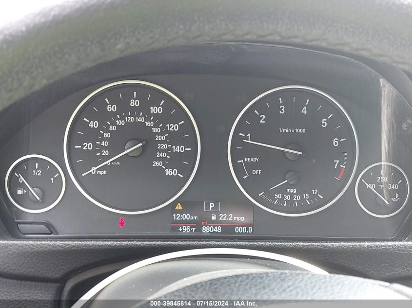 2015 BMW 320I xDrive VIN: WBA3C3G55FNS75220 Lot: 39845814