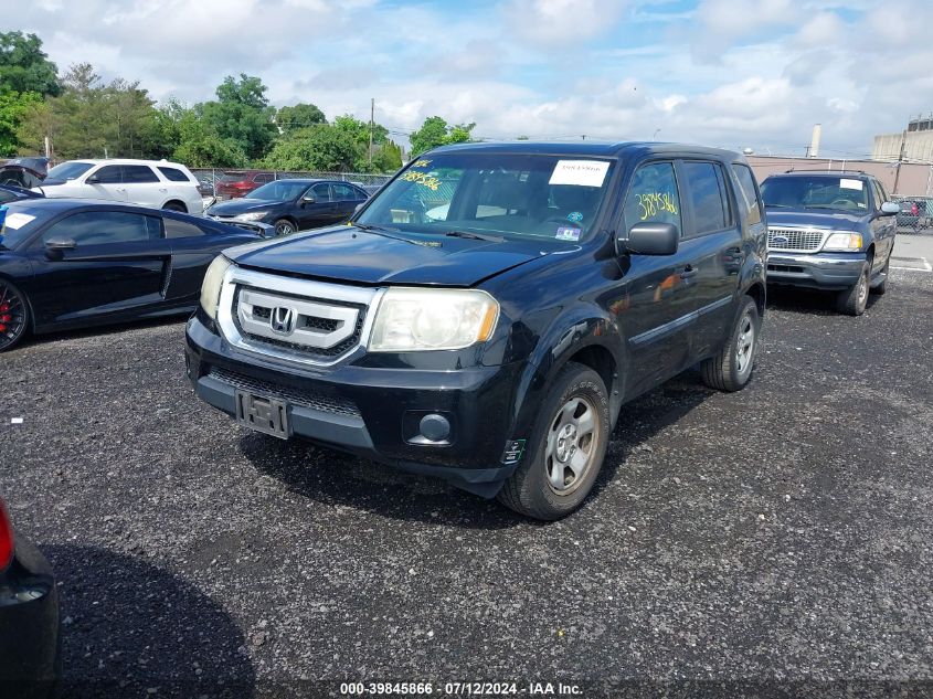 2011 Honda Pilot Lx VIN: 5FNYF4H2XBB078546 Lot: 39845866