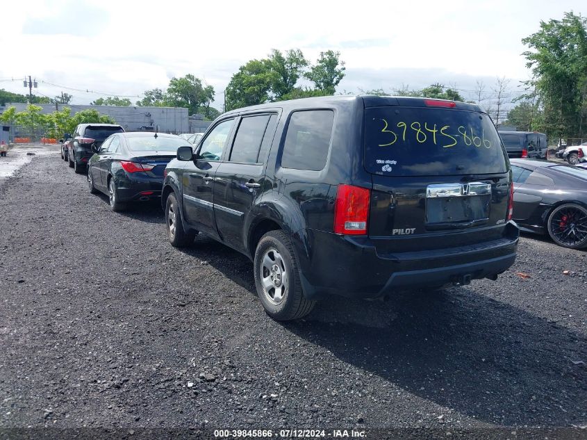 2011 Honda Pilot Lx VIN: 5FNYF4H2XBB078546 Lot: 39845866