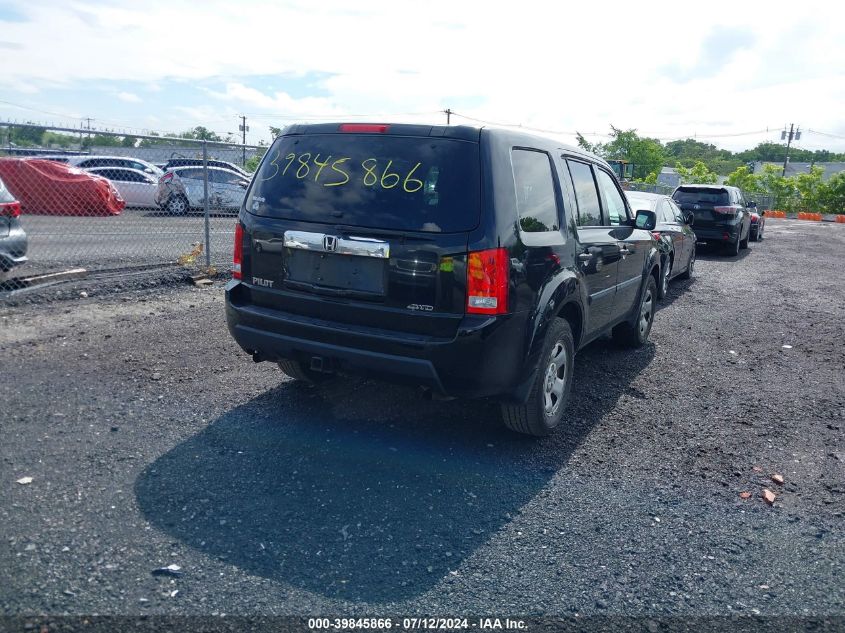 2011 Honda Pilot Lx VIN: 5FNYF4H2XBB078546 Lot: 39845866