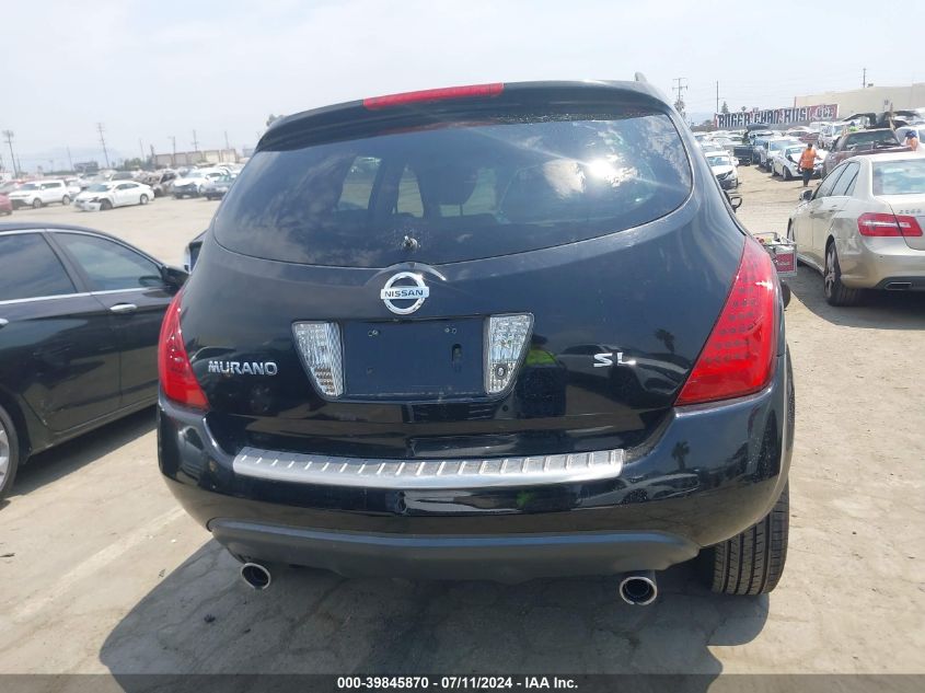 2006 Nissan Murano Sl VIN: JN8AZ08T36W412898 Lot: 39845870