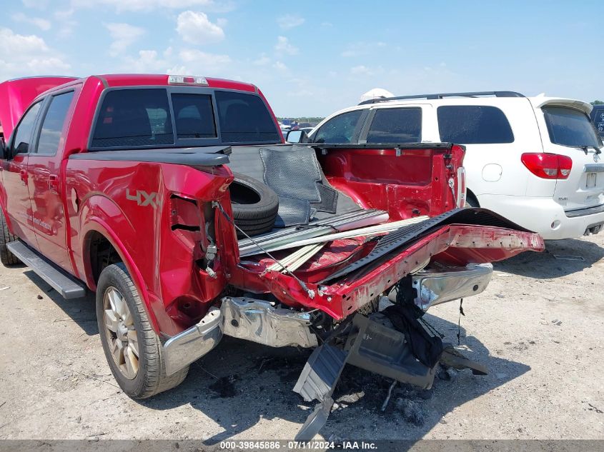 2012 Ford F-150 Lariat VIN: 1FTFW1EF6CFA12554 Lot: 39845886