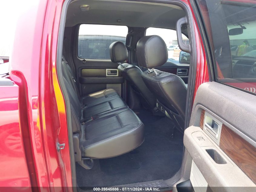 2012 Ford F-150 Lariat VIN: 1FTFW1EF6CFA12554 Lot: 39845886