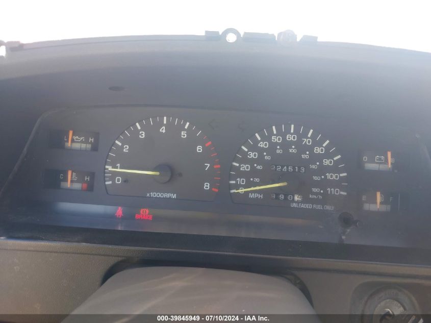 1995 Toyota Pickup 1/2 Ton Ex Long Whlbse Dx VIN: 4TARN13P0SZ314250 Lot: 39845949