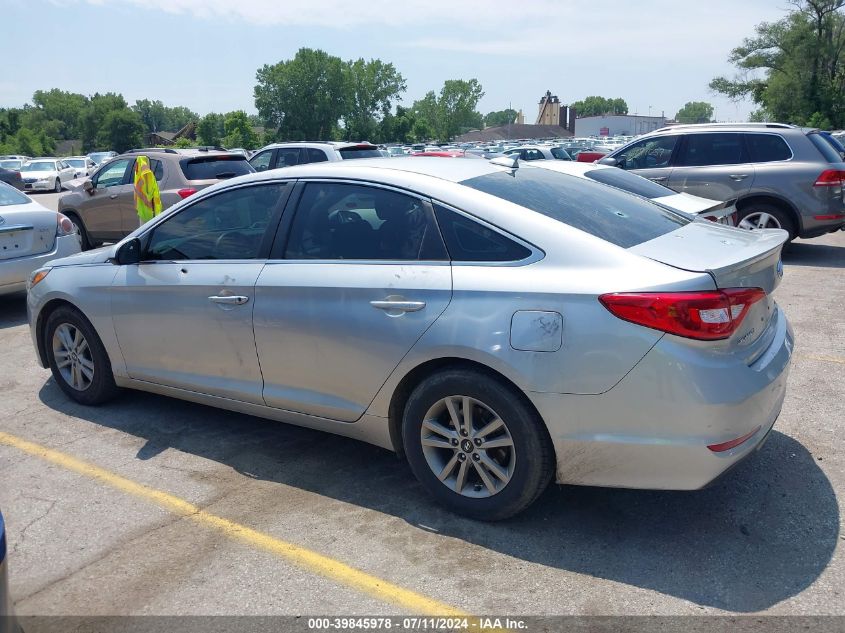 2016 Hyundai Sonata Se VIN: 5NPE24AF2GH352004 Lot: 39845978