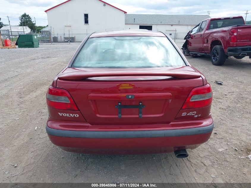 2000 Volvo S40 A/As VIN: YV1VS2550YF487798 Lot: 39845986