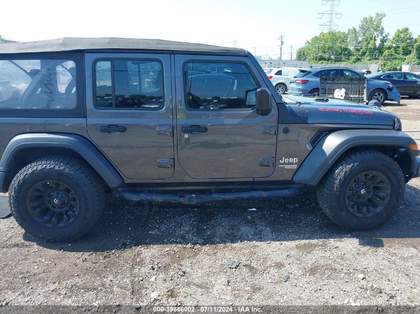 2018 Jeep Wrangler Unlimited Sport 4X4 VIN: 1C4HJXDN5JW190438 Lot: 39846002