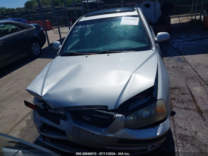 2005 Hyundai Elantra Gls/Gt VIN: KMHDN56D25U168101 Lot: 39846010