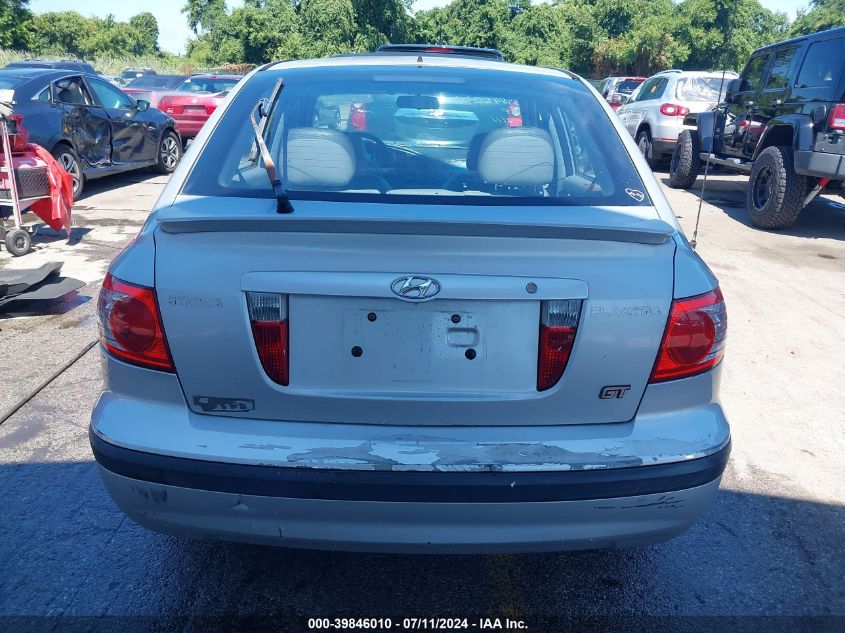 2005 Hyundai Elantra Gls/Gt VIN: KMHDN56D25U168101 Lot: 39846010