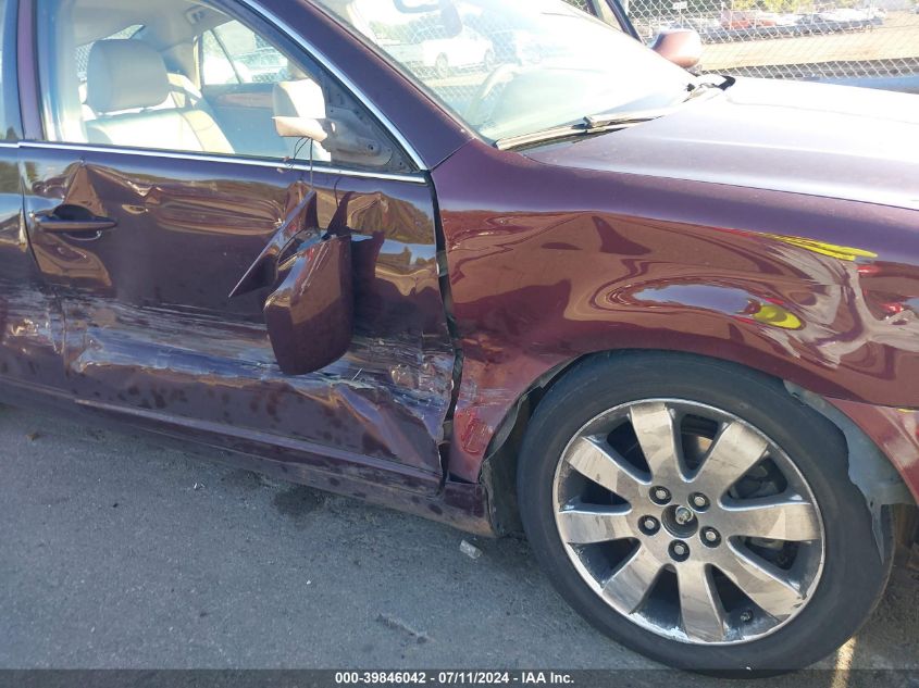 2007 Toyota Avalon Xls VIN: 4T1BK36B67U242481 Lot: 39846042