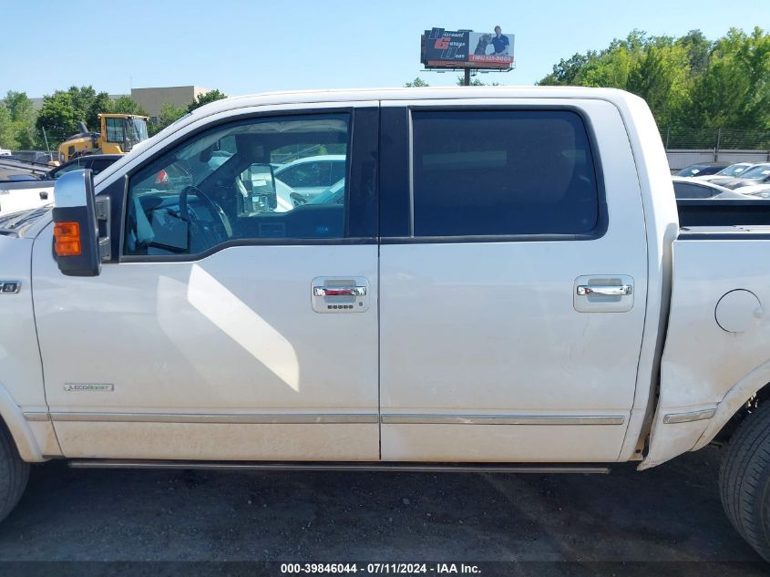 2013 Ford F-150 Platinum VIN: 1FTFW1ET0DFB59699 Lot: 39846044