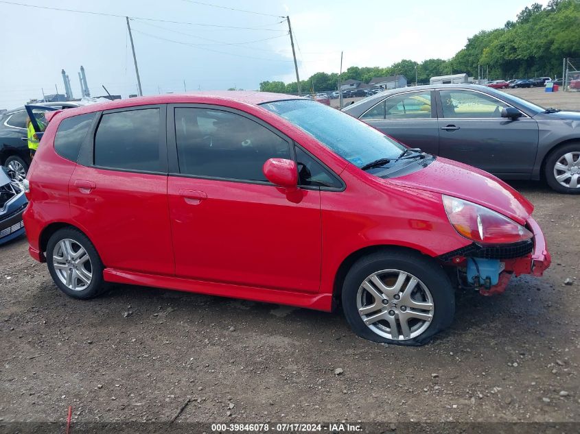 2007 Honda Fit Sport VIN: JHMGD38617S009560 Lot: 39846078