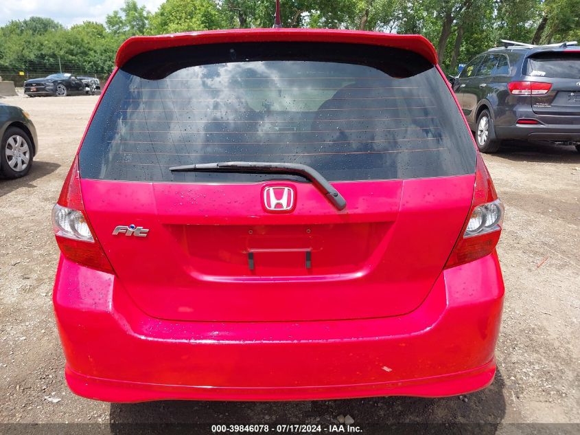2007 Honda Fit Sport VIN: JHMGD38617S009560 Lot: 39846078