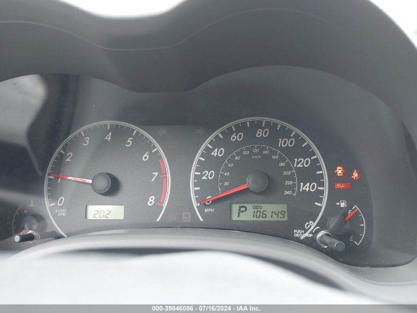 2010 Toyota Corolla VIN: JTDBU4EE9A9099374 Lot: 39846086