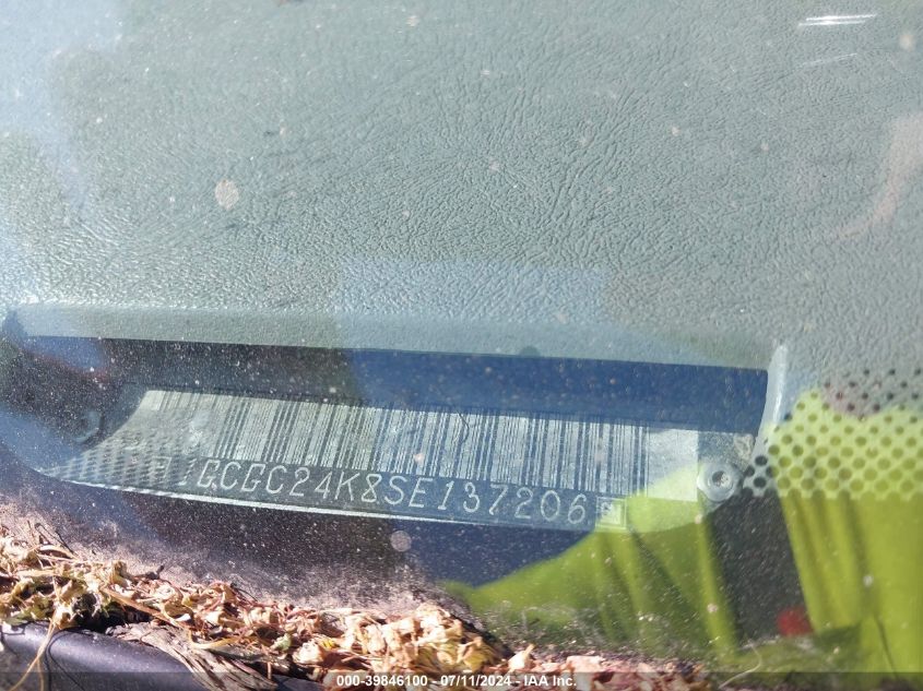 1995 Chevrolet Gmt-400 C2500 VIN: 1GCGC24K8SE137206 Lot: 39846100