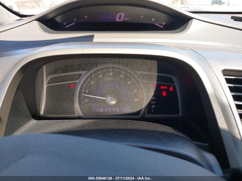 2007 Honda Civic Lx VIN: 1HGFA16597L042595 Lot: 39846126